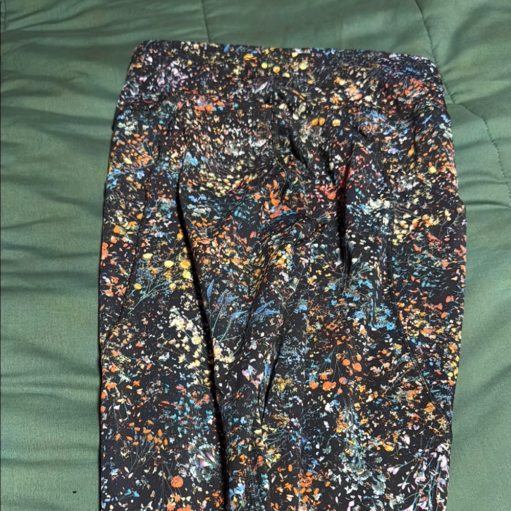 Colorful Floral Print Pants